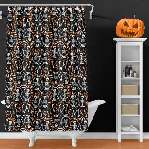 Halloween oder Tag des Toten Party Duschvorhang
