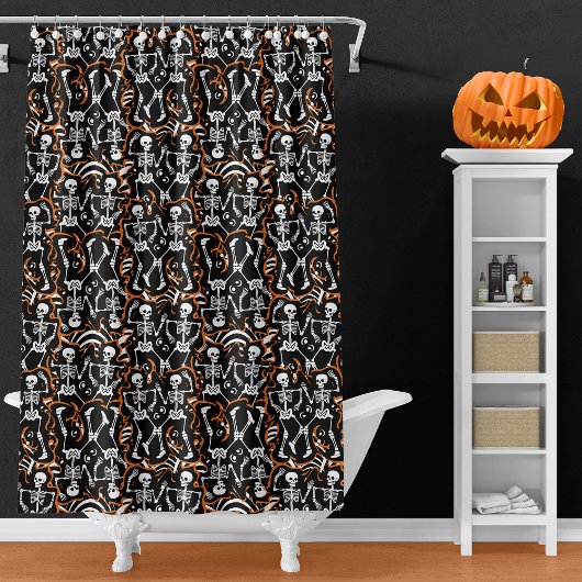 Halloween oder Tag des Toten Party Duschvorhang