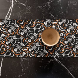 Halloween oder Tag des Toten Party Kurzer Tischläufer