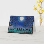 Halloween- oder Tageskarte Karte (Gelbe Blume)