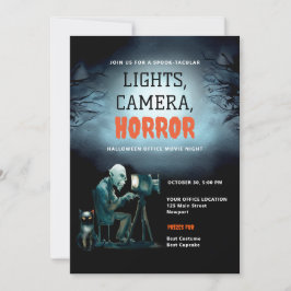 Halloween Office Party Business Beängstigend Movie Einladung