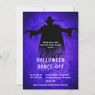 Halloween Office Party Business Corporate Dracula Einladung