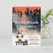 Halloween Office Party Business Corporate Ghoul Einladung (Stehend Vorderseite)