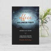 Halloween Office Party Business Corporate Spooky Einladung (Stehend Vorderseite)