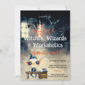 Halloween Office Party Business Ghoul Funny Black Einladung (Vorderseite)