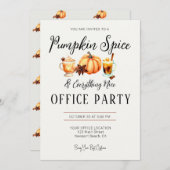 Halloween Office Party Business Pumpkin Gewürz Nic Einladung (Vorne/Hinten)