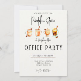 Halloween Office Party Elegant Pumpkin Gewürz Nice Einladung