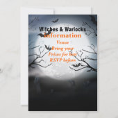 Halloween Office-Party - individuelle Einladung (Rückseite)