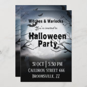 Halloween Office-Party - individuelle Einladung (Vorne/Hinten)