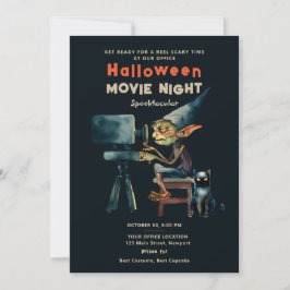 Halloween Office Party Movie Gremlin Black Cat Einladung