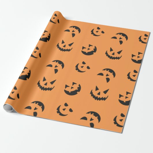 Halloween-Ohrfeigen Geschenkpapier (Ungerollt)