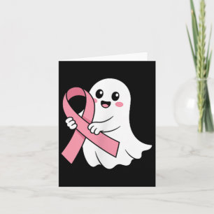 Halloween Oktober Brustkrebs Bewusstsein Pink Cut Karte