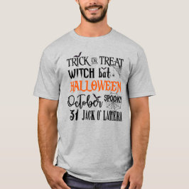 Halloween - Oktober - Hexentext T-Shirt