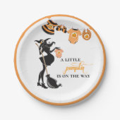 Halloween Oktoberhexadezimale Kinderdusche Pumpkin Pappteller (Vorderseite)