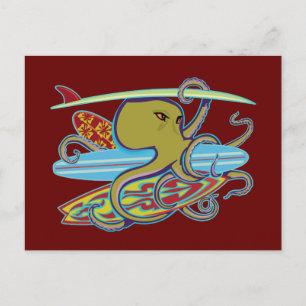 Halloween-Oktopus Postkarte