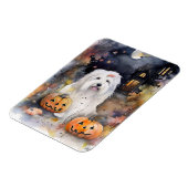 Halloween Old English Sheepdog mit Pumpkins Beängs Magnet (Linke Seite)