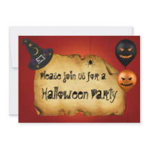 Halloween Old Parchment Gruß