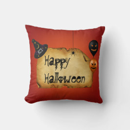 Halloween Old Parchment Gruß Kissen