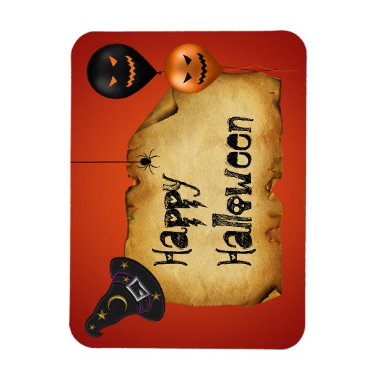 Halloween Old Parchment Gruß Magnet (Vertikal)