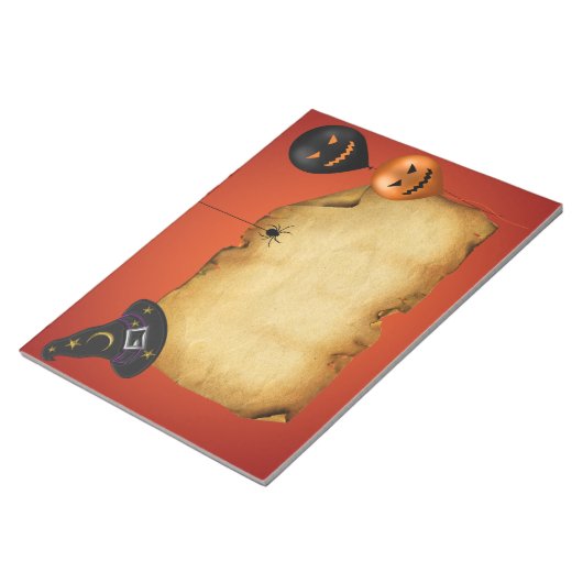 Halloween Old Parchment Gruß Notizblock (angewinkelt)