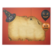 Halloween Old Parchment Gruß Notizblock (Vorderseite)