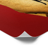 Halloween Old Parchment Gruß Poster (Ecke)