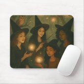 Halloween Ölgemälde im Wald Mousepad (Mit Mouse)