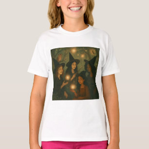 Halloween Ölgemälde im Wald T-Shirt
