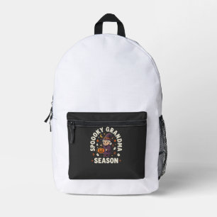 Halloween-Oma-Magie Bedruckter Rucksack