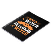 Halloween Once A Witch Always A Witch Birthday Notizblock (Linke Seite)