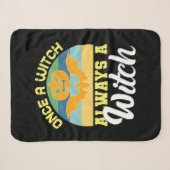 Halloween Once A Witch Always A Witch Birthday Sherpadecke (Vorderseite (Horizontal))