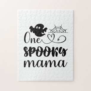 Halloween One Spooky Mama Birthday Puzzle