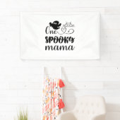 Halloween One Spooky Mama Geburtstag Banner (Insitu)