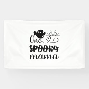 Halloween One Spooky Mama Geburtstag Banner