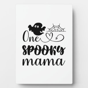 Halloween One Spooky Mama Geburtstag Fotoplatte