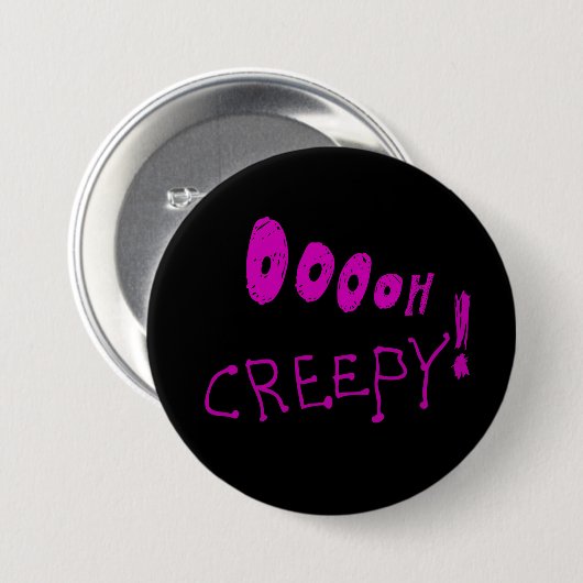 Halloween Oooh Creepy! Button (Vorne & Hinten)