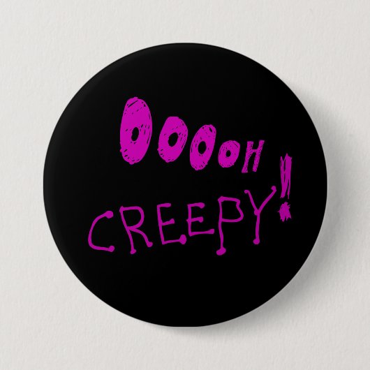 Halloween Oooh Creepy! Button (Vorderseite)