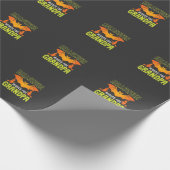 Halloween Opa Fledermaus Hexe Wünsche Geschenkpapier (Ecke)