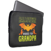 Halloween Opa Fledermaus Hexe Wünsche Laptopschutzhülle (Vorne Rechts)