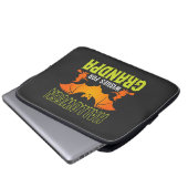 Halloween Opa Fledermaus Hexe Wünsche Laptopschutzhülle (Vorne Knopf)