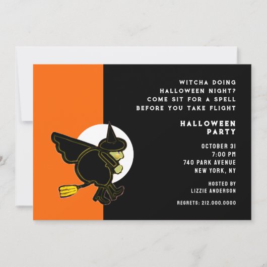 Halloween Open House Einladung (Vorderseite)