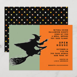 Halloween-Open-House-Einladung Einladung