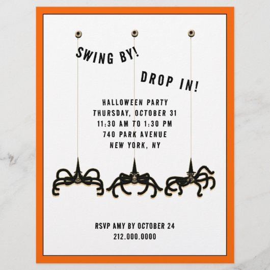 Halloween-Open-House-Flugblatt Flyer (Vorne)