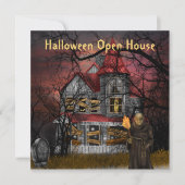 Halloween Open House-Party Einladung (Vorderseite)