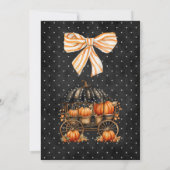 Halloween Open House Spuk Herbstpumpen Einladung (Rückseite)