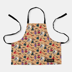 Halloween orange Anzug Kinder Hexe Teufel Muster Schürze