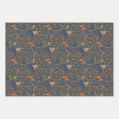 Halloween Orange Black Cats Bats Geschenkpapier Set (Vorderseite 3)