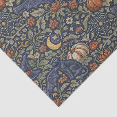 Halloween Orange Black Cats Bats  Seidenpapier (Ausschnitt)