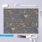 Halloween Orange Black Cats Bats  Seidenpapier (Handwerk)