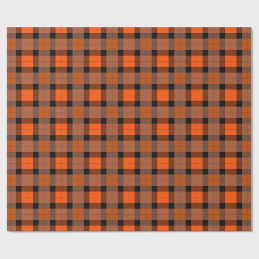 Halloween Orange Black Geschenkpapier (Flach)